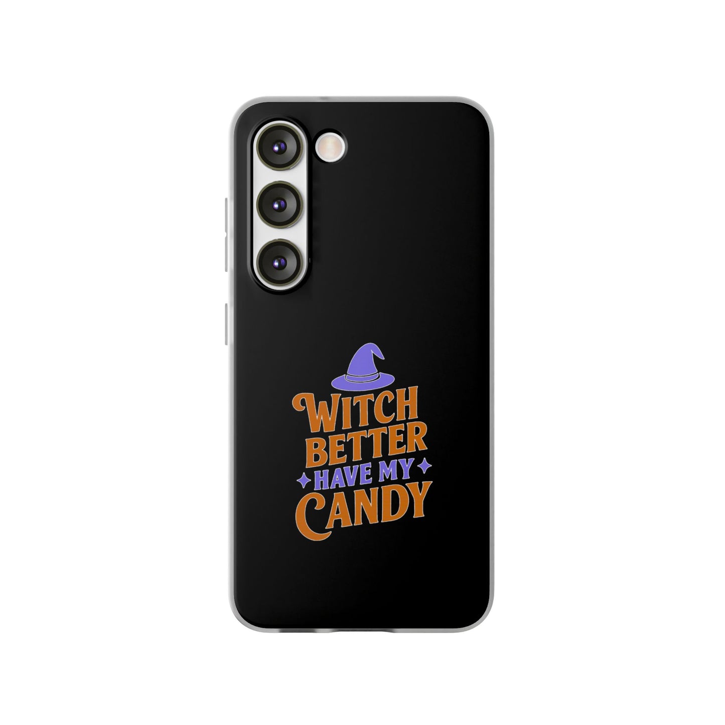 Spooky Witch Flexi Case, Halloween Phone Cover, Witch Themed Phone Case, Cute Candy Case, Trick or Treat Gift, Holiday Accessory