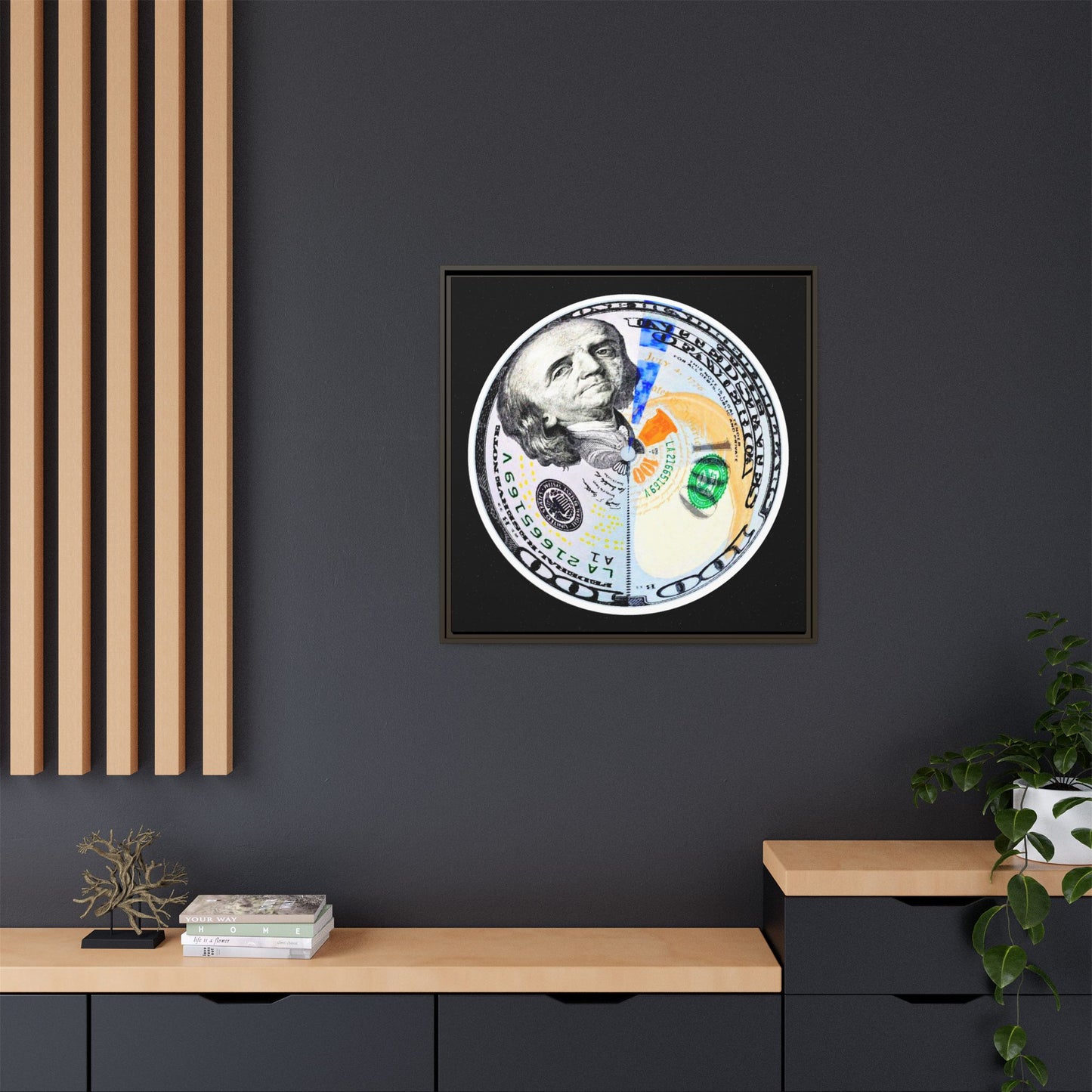 THE MOONEY - Framed Canvas