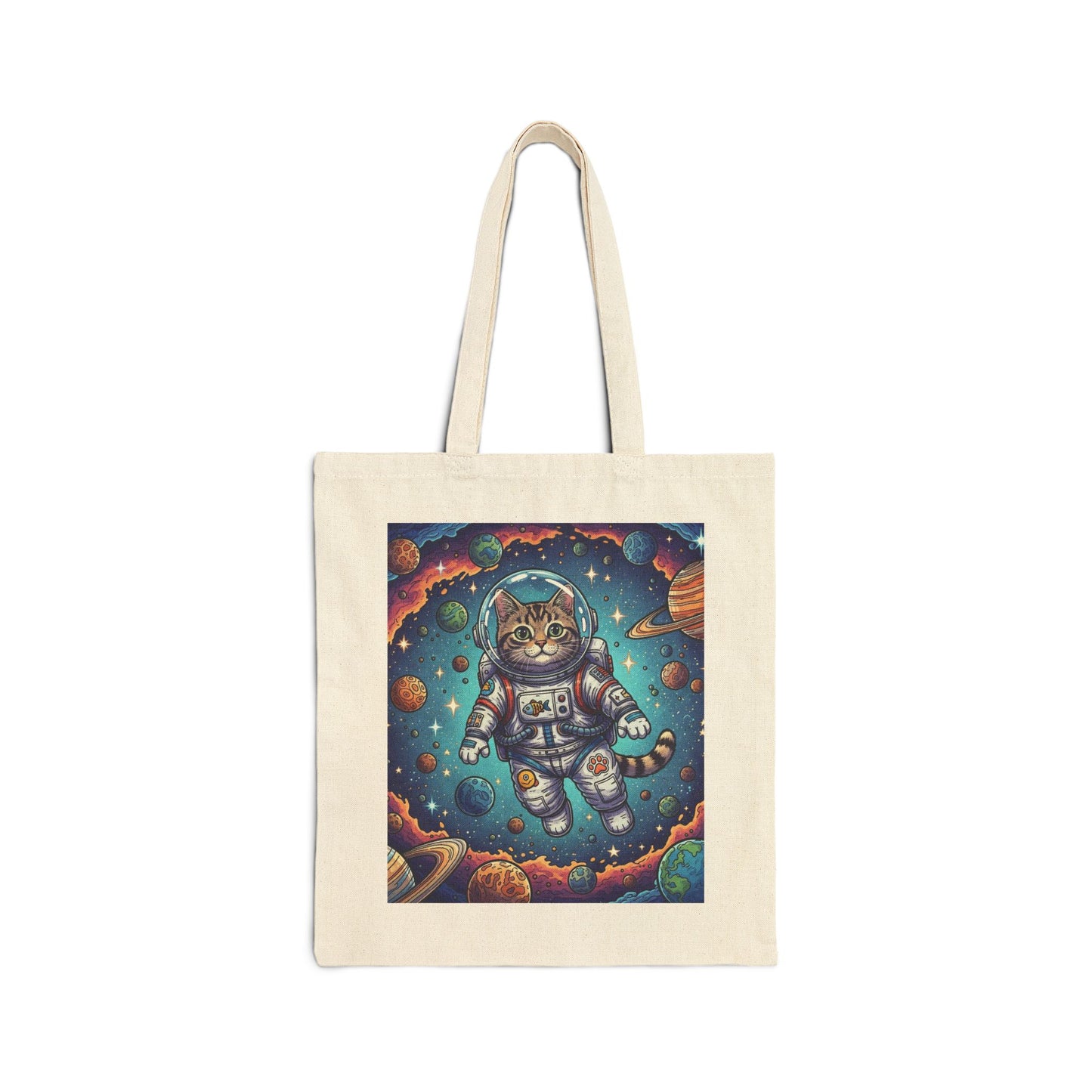 Astronaut Cat - Canvas Tote Bag