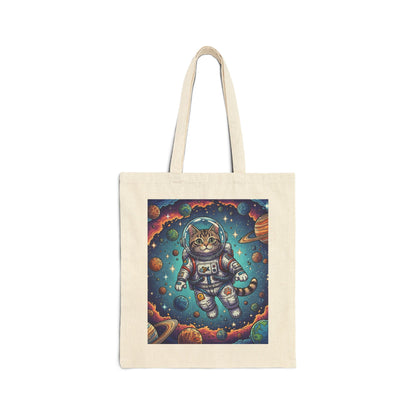 Astronaut Cat - Canvas Tote Bag