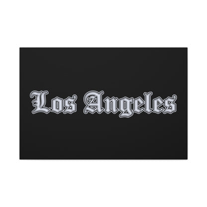 Stylish Matte Canvas Wall Art, Los Angeles Decor, Home Wall Decor, Urban Art - Silver Edition