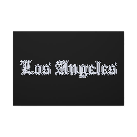 Stylish Matte Canvas Wall Art, Los Angeles Decor, Home Wall Decor, Urban Art - Silver Edition