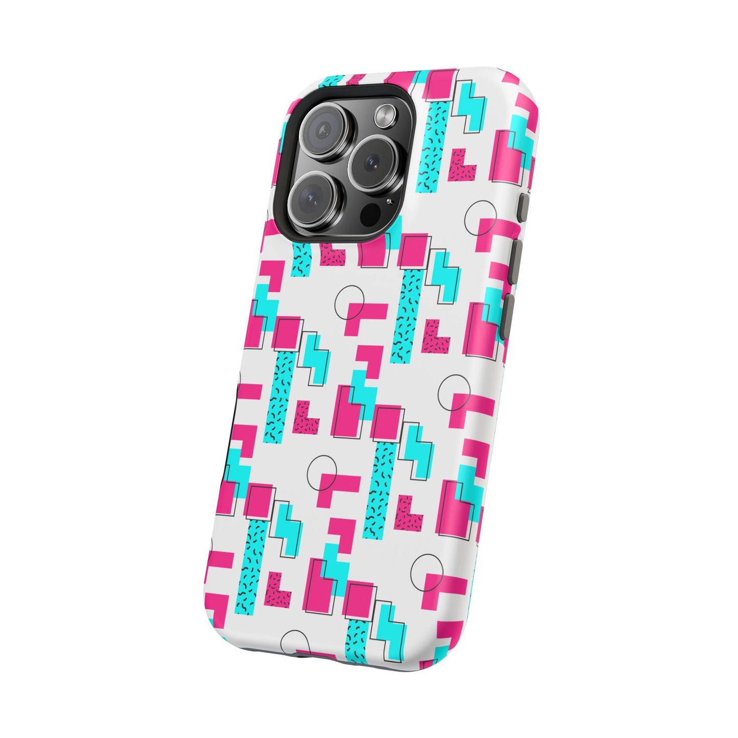 Retro Geometric Vibes - Magnetic Phone Case