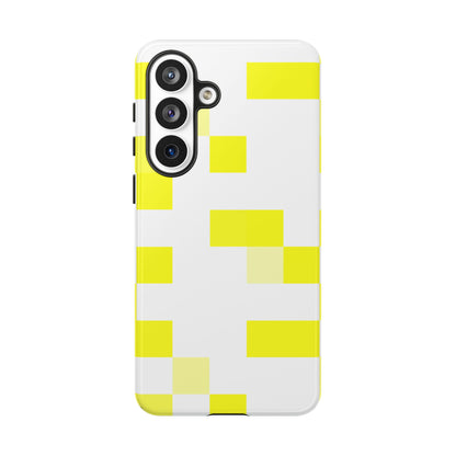 Yellow Pixel Grid -  Phone Case