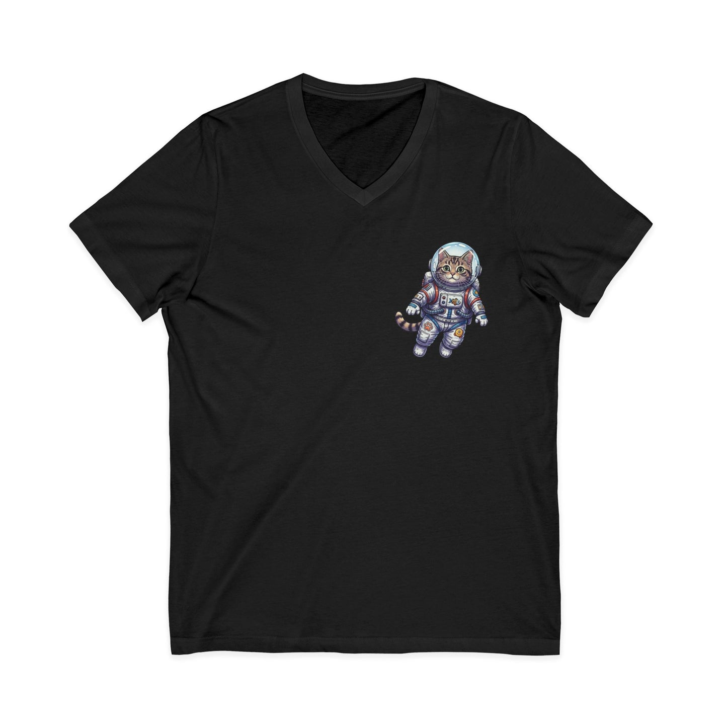 Astronaut Cat - V-Neck Tee