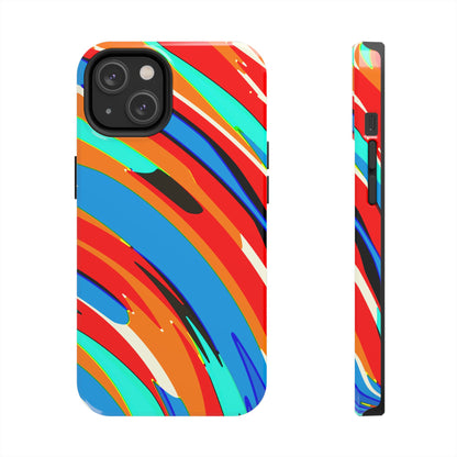 Abstract Rainbow Swirl Arc - Phone Case