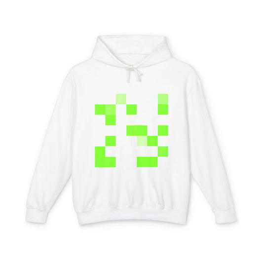 Lime Green Pixel Grid - Hoodie