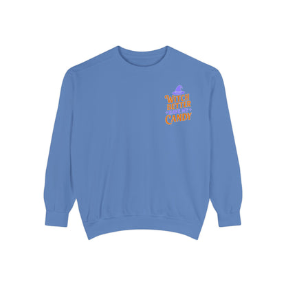 Witch Better Have My Candy Sweatshirt, Cozy Fall Sweatshirt, Halloween Gift, Unisex Pullover, Casual Fall Fashion, Festive Streetwear