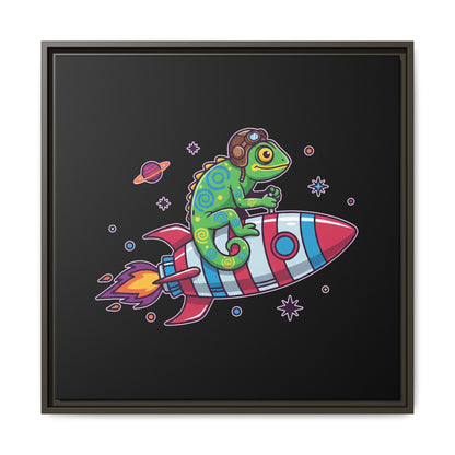 Cosmic Rider - Framed Canvas