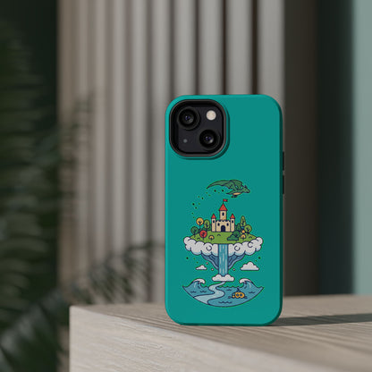 Floating Castle Dragon - Magical Fantasy Island - Magnetic Phone Case