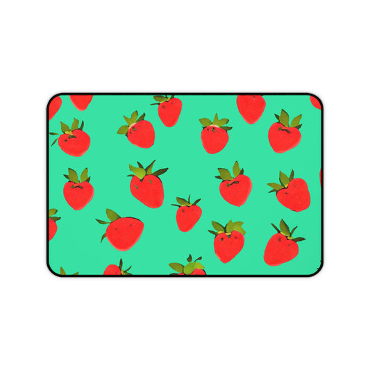 Strawberry Pattern - Desk Mat
