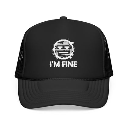 I’m Fine Glitched Smiley - Cap