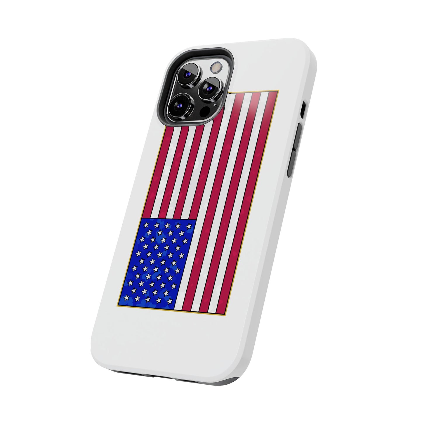 New Glory American Flag (Gold Edge Edition) - Phone Case