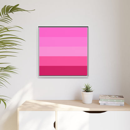 Valentine Rose Colors - Framed Canvas