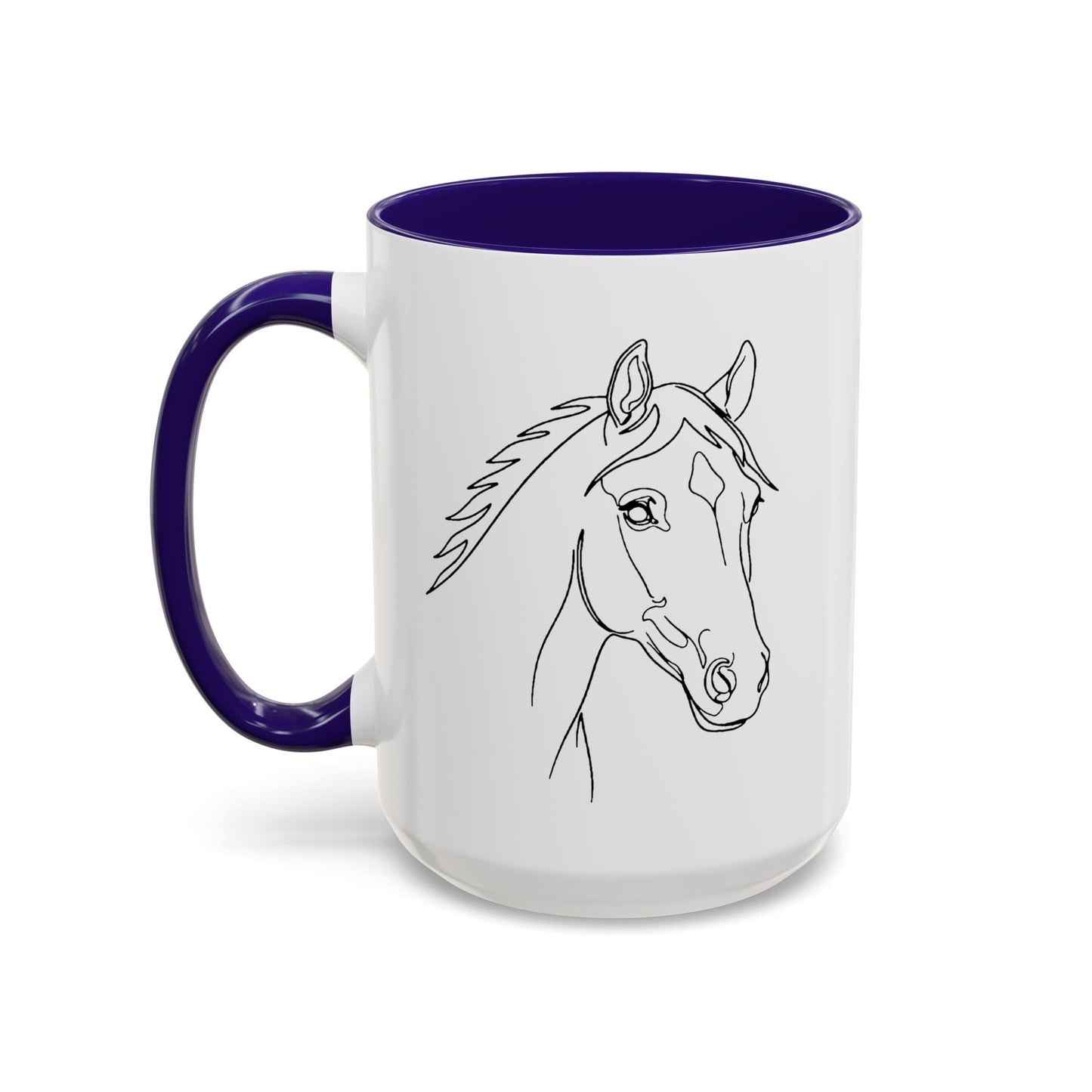 Horse Portrait Sketch - Colorful Mug