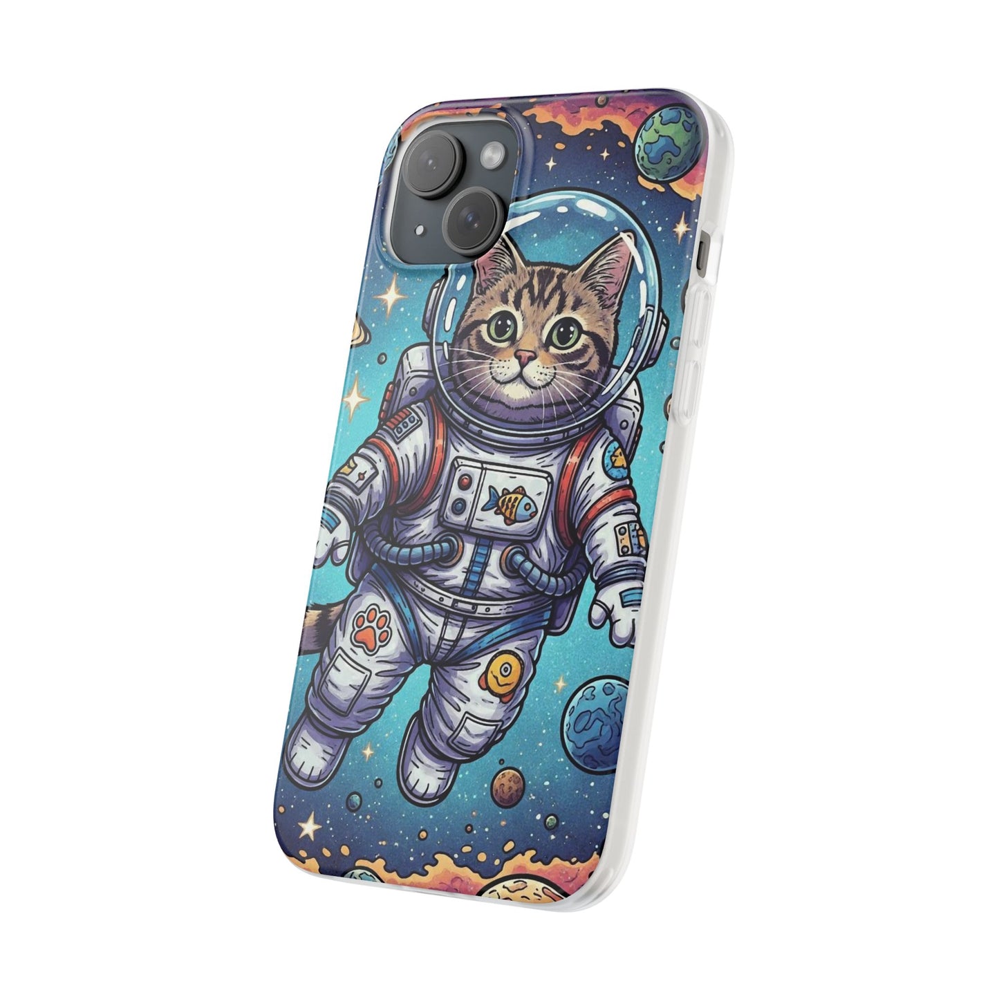 Astronaut Cat - Flexi Phone Case
