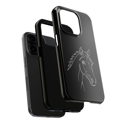 Horse Portrait Sketch - Phone Case