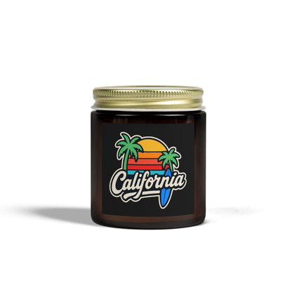California Scented Candle, Tropical Home Decor, Relaxation Gift, Aromatherapy Candle, Beach Vibes, Cozy Living, Gift for Her