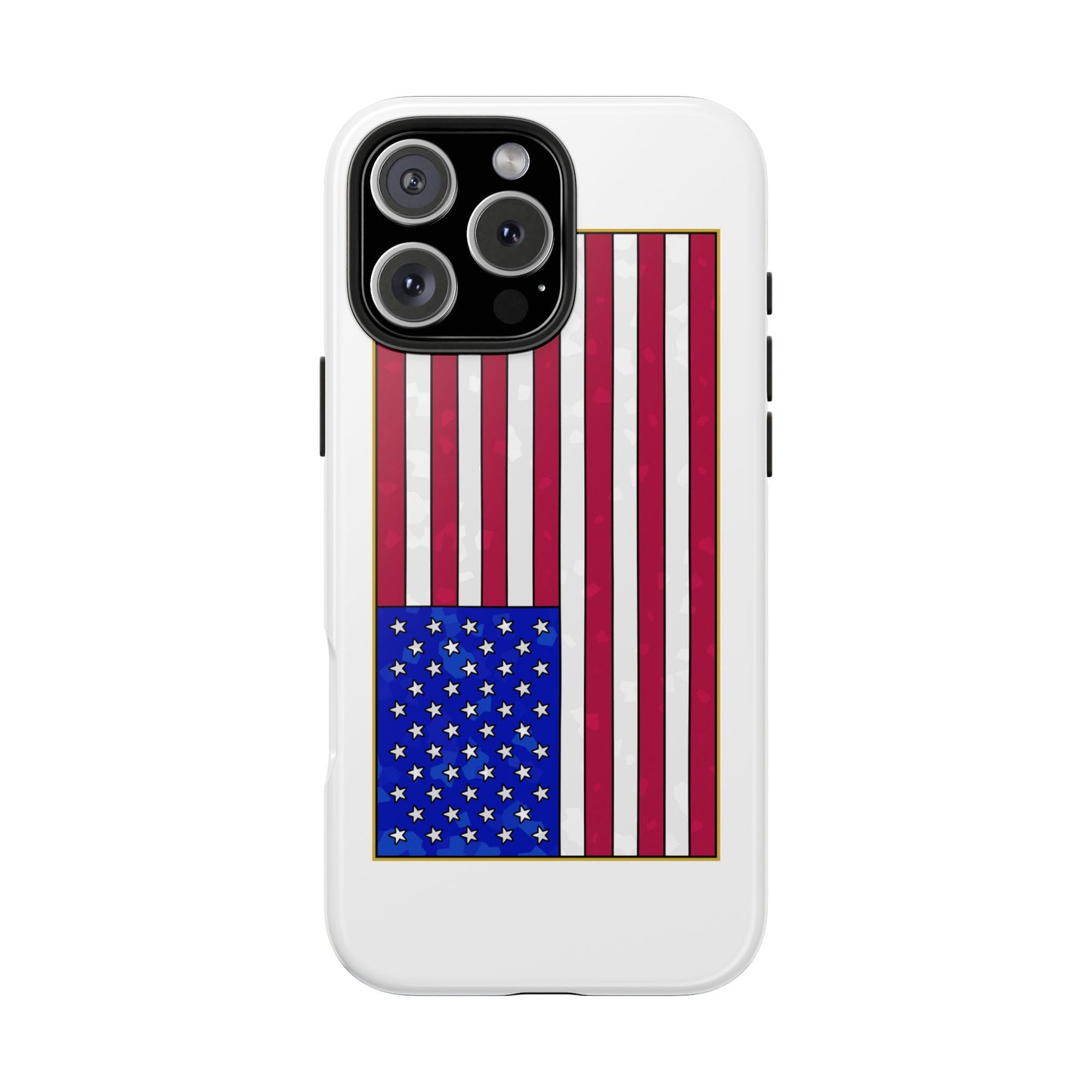 New Glory American Flag (Gold Edge Edition) - Phone Case