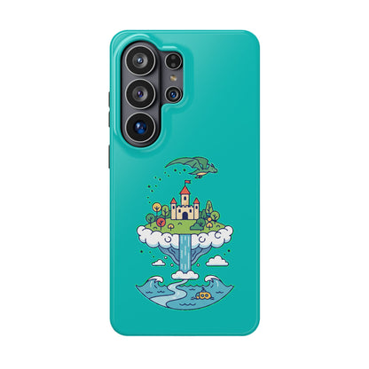 Floating Castle Dragon - Magical Fantasy Island - Magnetic Phone Case
