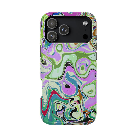 Vibrant Multi‑Color Swirl - Magnetic Phone Case