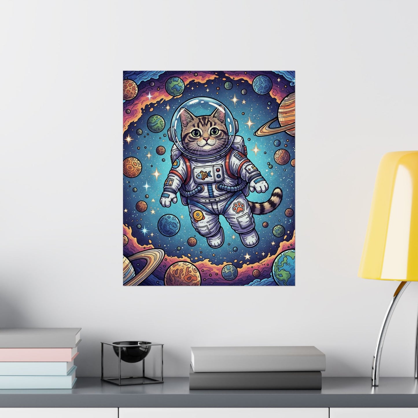 Astronaut Cat - Poster