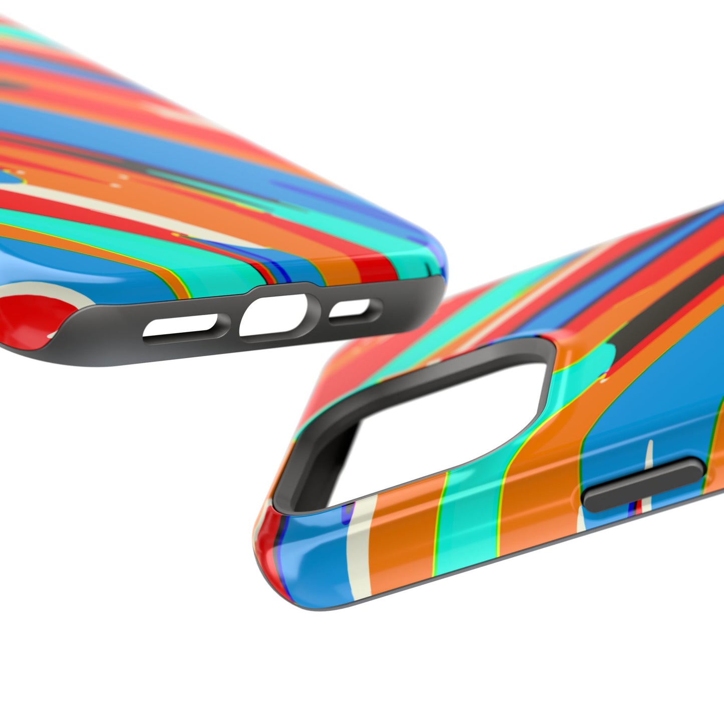 Abstract Rainbow Swirl Arc - Magnetic Phone Case