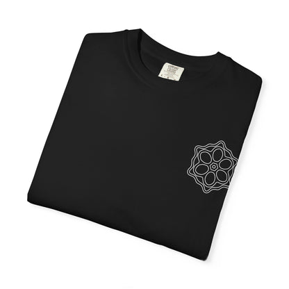 Boho Mandala T-Shirt, Unisex, Garment-Dyed, Soft Cotton, Casual Wear, Festival Style, Gifts for Her