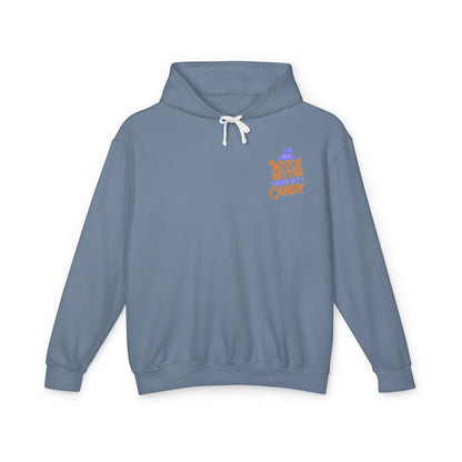 Witch Better Have My Candy Sweatshirt, Unisex Lightweight Hoodie for Halloween, Cozy Celebrations, Fall Fashion, Gift Idea
