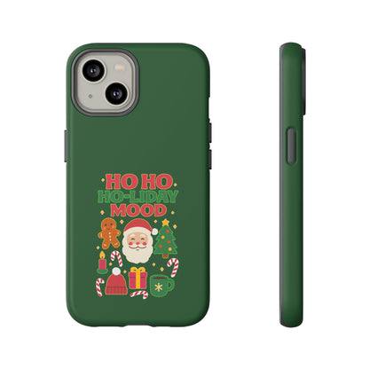Christmas Phone Case, Ho Ho Ho-liday Mood, Festive Phone Cover, Santa Christmas Accessory, Holiday Gift, Winter Vibes
