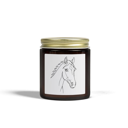 Horse Portrait Sketch - Scented Candle
