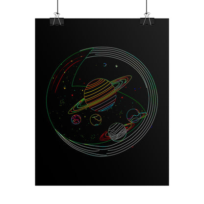 Galactic Rolled Posters, Space Wall Art, Planetary Decor, Astronaut Gift, Astronomy Print