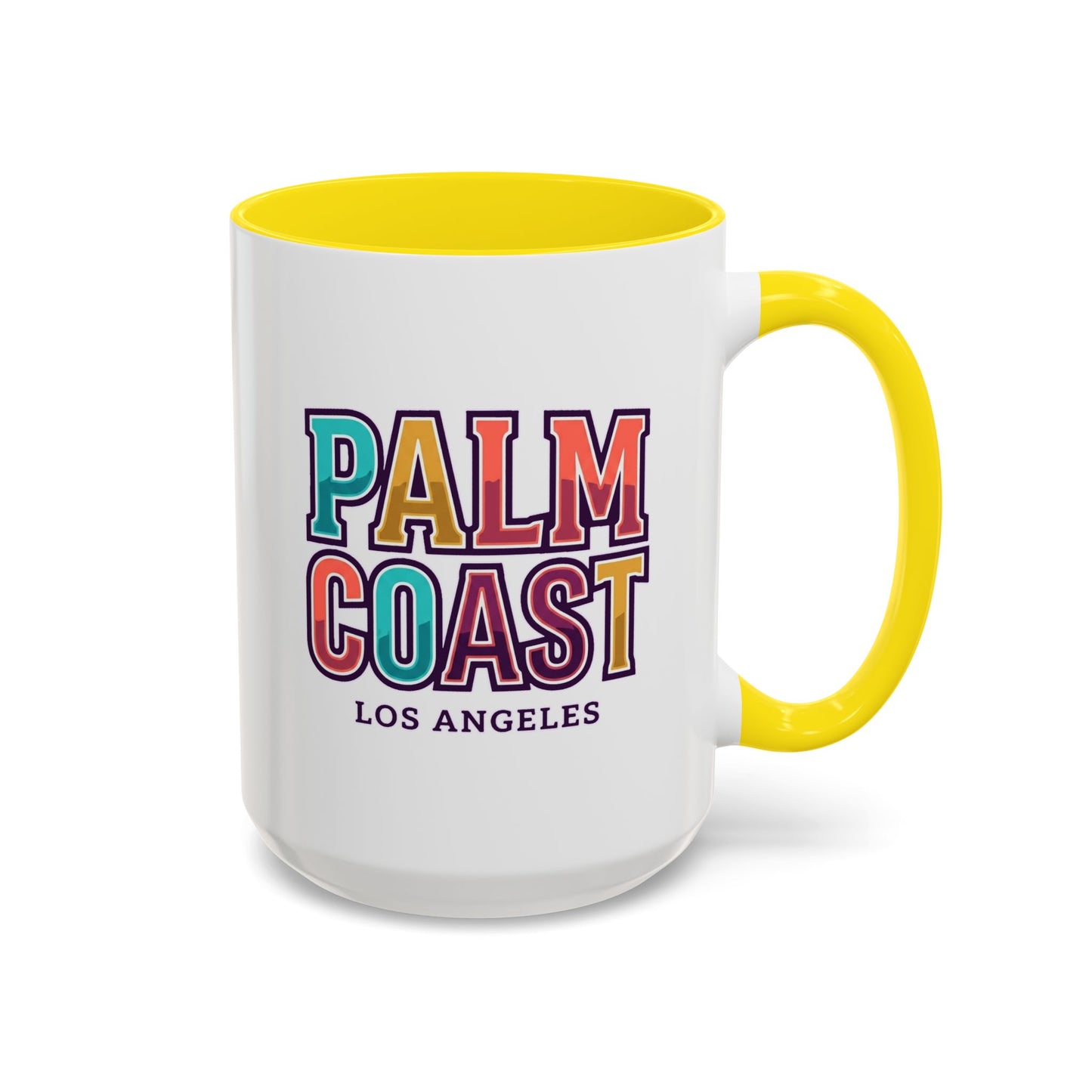 Palm Coast - Los Angeles - Color Accent Mug