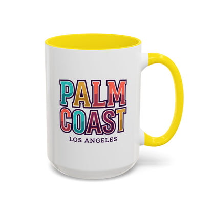 Palm Coast - Los Angeles - Color Accent Mug
