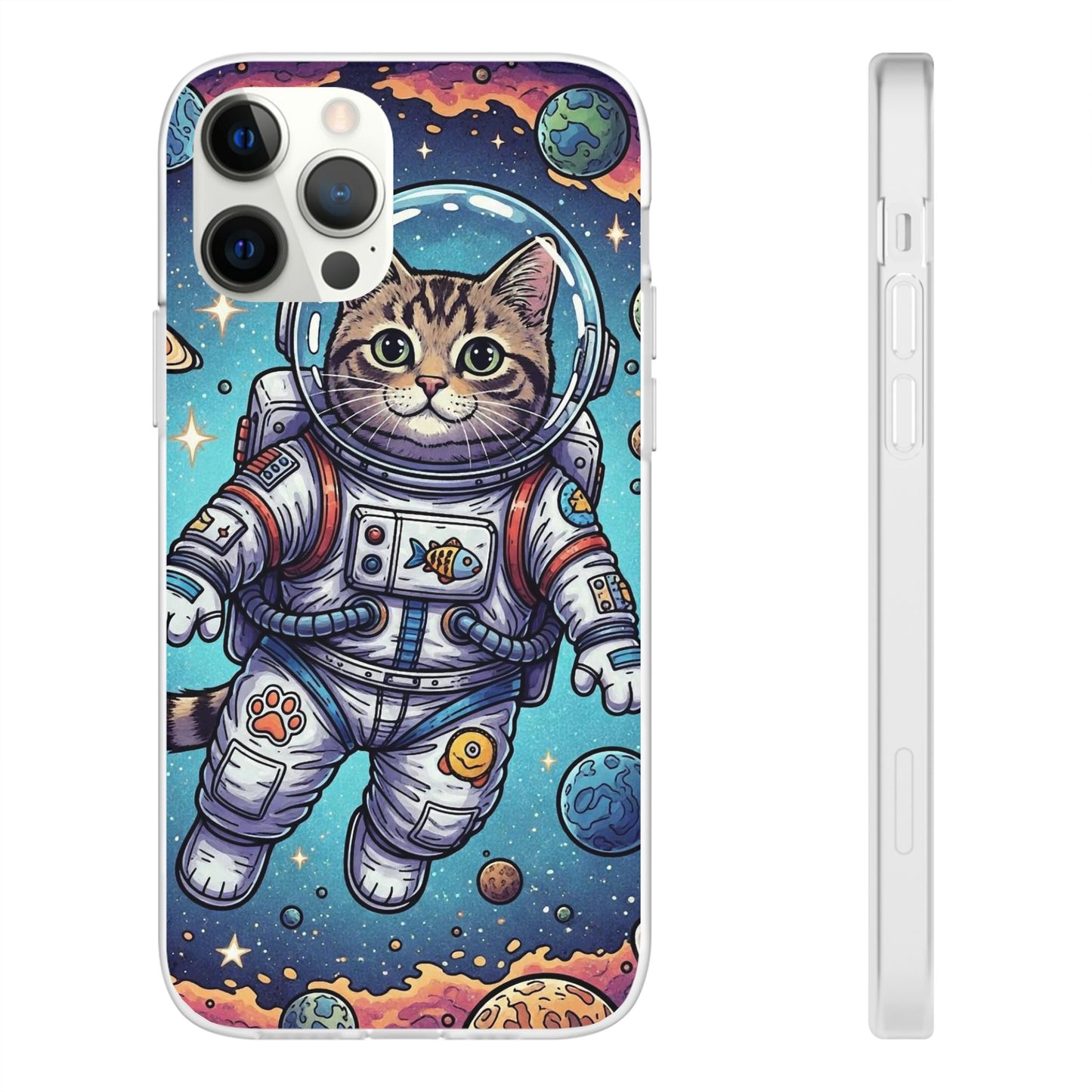 Astronaut Cat - Flexi Phone Case