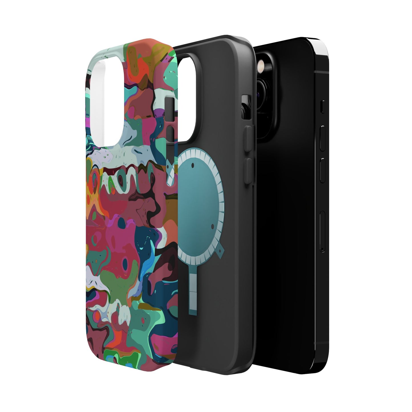 Colorful Abstract Marble - Magnetic Phone Case