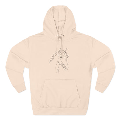 Horse Portrait Sketch - Hoodie