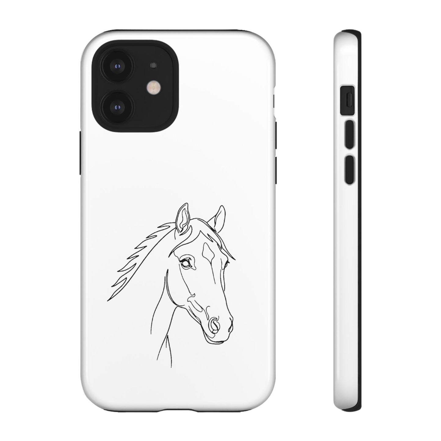Horse Portrait Sketch - Tough Phone Case