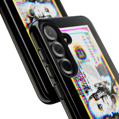 100 Dollars Bill - Neon Color Explosion - Phone Case