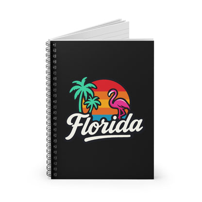 Florida Sunset Palm - Spiral Notebook