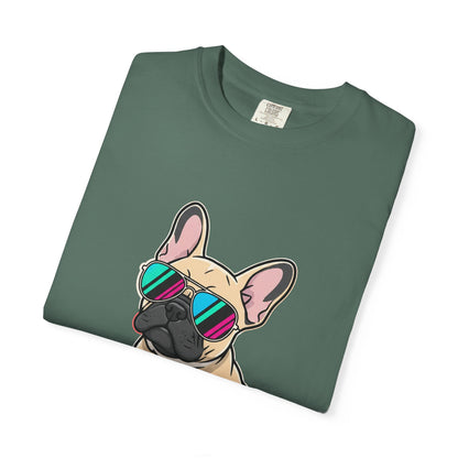 French Bulldog with Sunglasses - T-Shirt