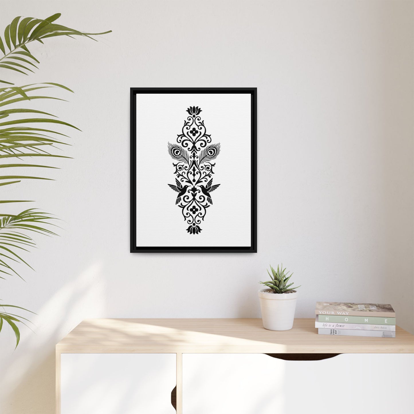 Hummingbird Soulmates - Framed Canvas