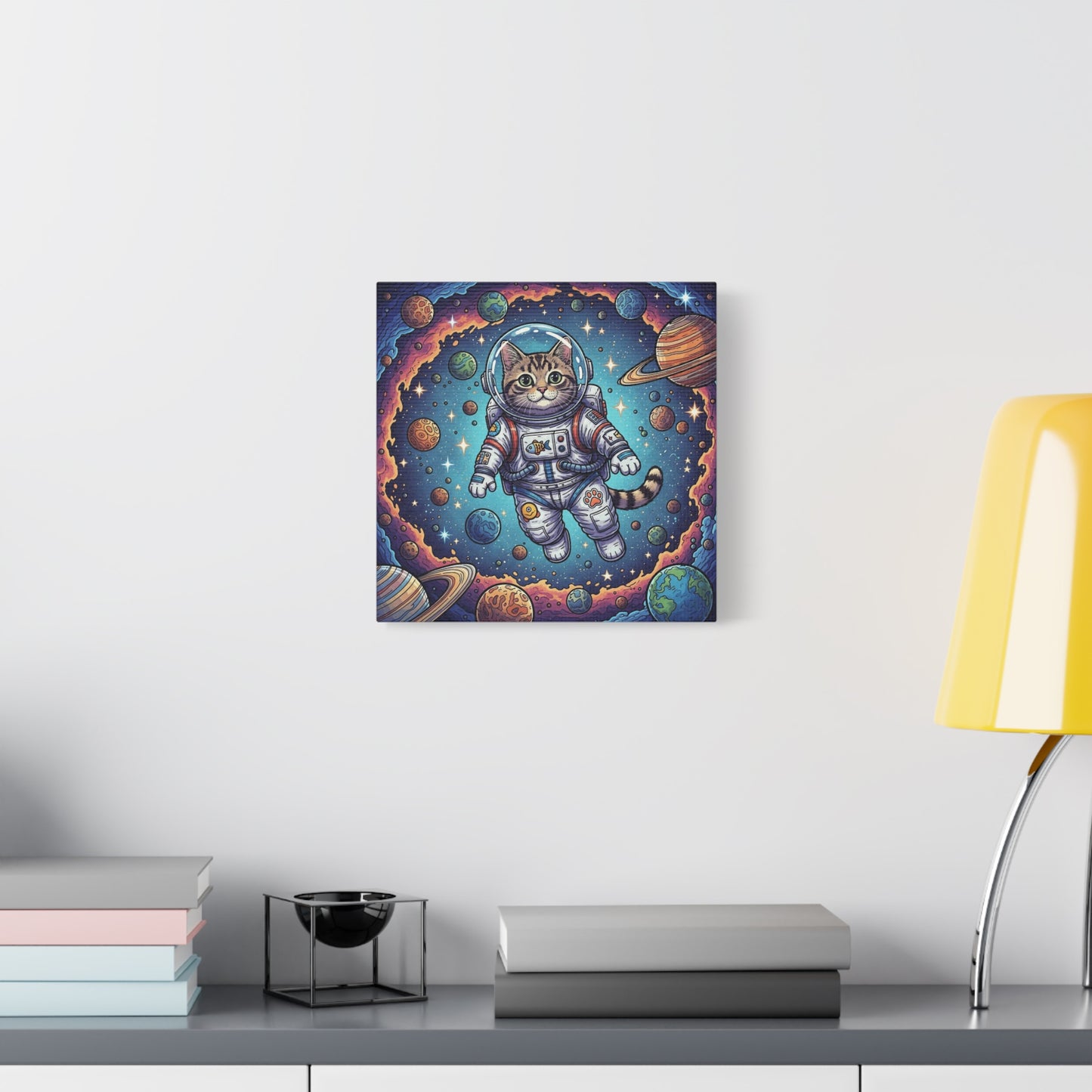 Astronaut Cat - Stretched Canvas