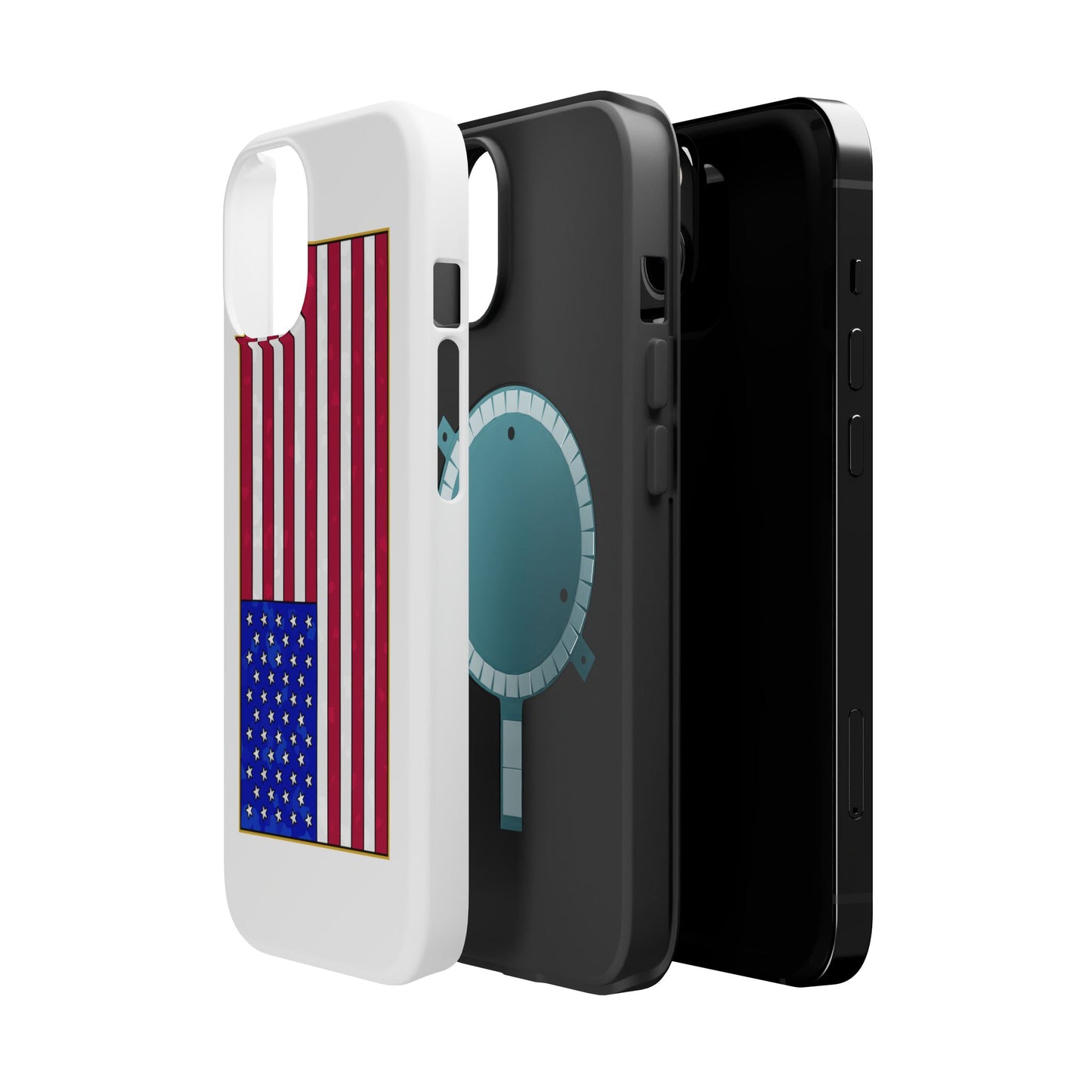 New Glory American Flag (Gold Edge Edition) - Magnetic Phone Case