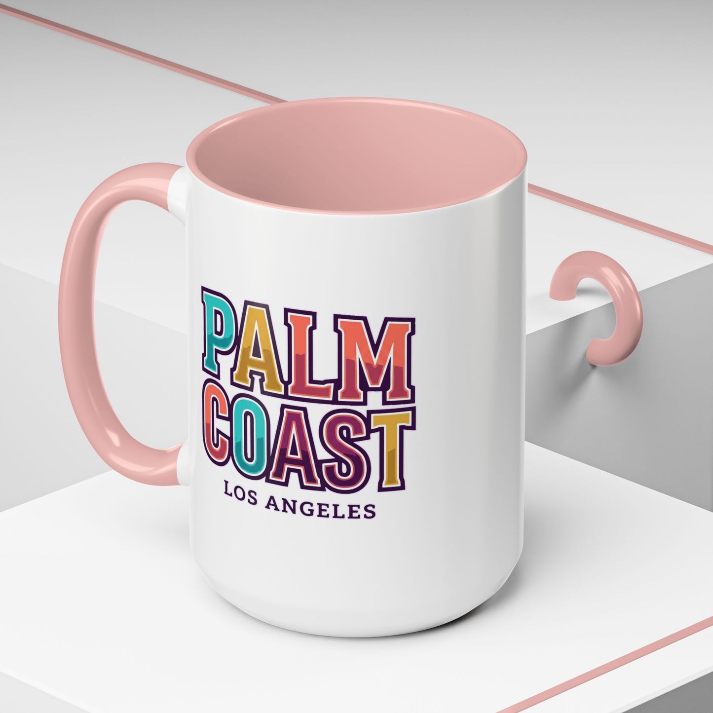 Palm Coast - Los Angeles - Color Accent Mug
