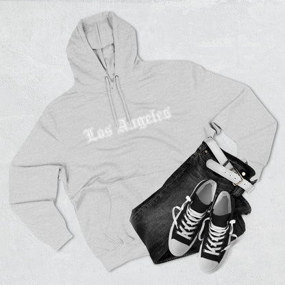 Los Angeles Three-Panel Fleece Hoodie, Cozy Sweatshirt, Streetwear Apparel, Gift for Her/Him, Casual Style, Travel Hoodie