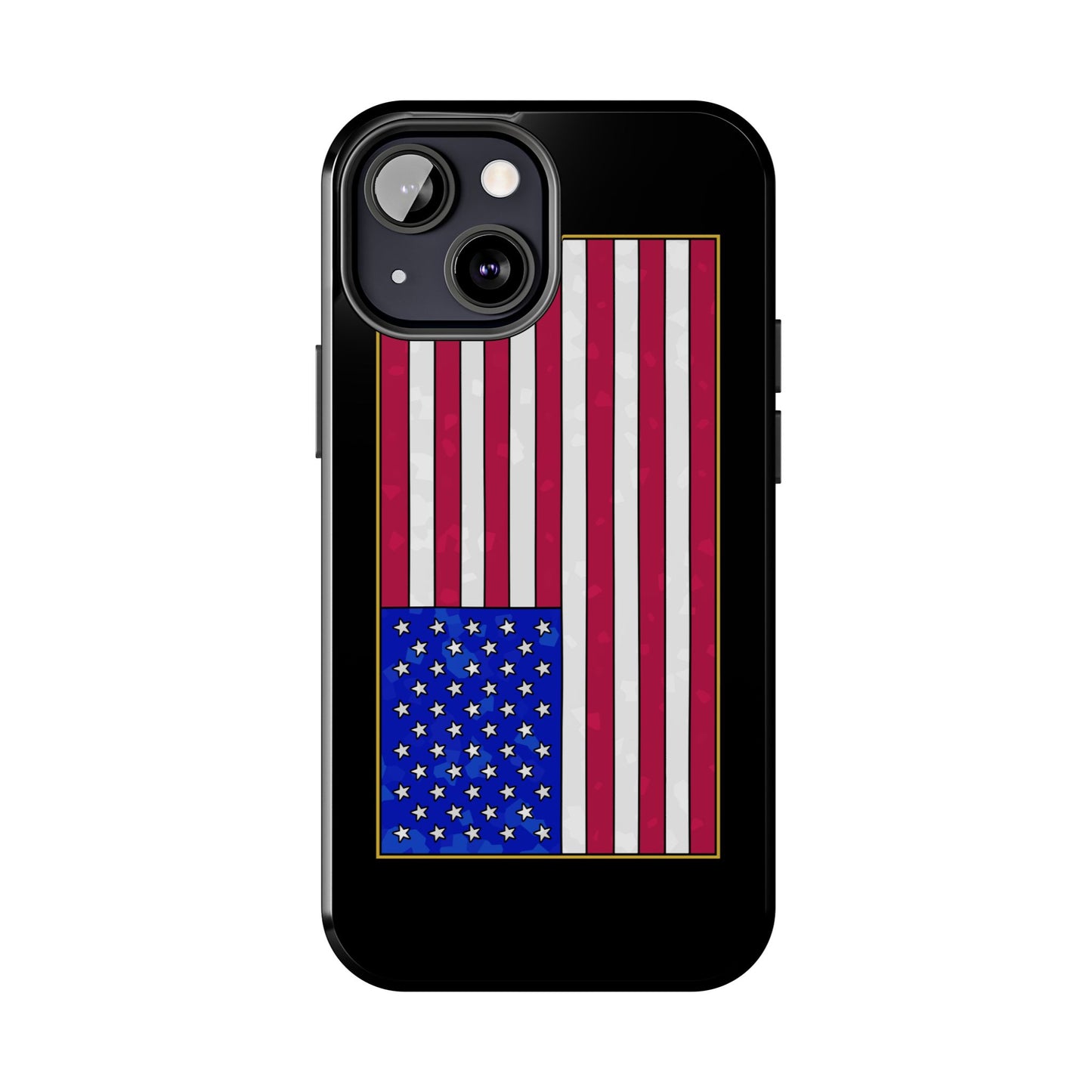 New Glory American Flag (Gold Edge Edition) - Phone Case
