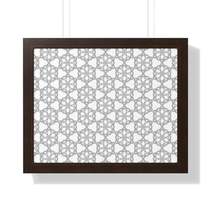 Elegant Geometric Framed Poster, Modern Wall Art, Home Decor, Gift Idea, Minimalist Design, Living Room Decoration