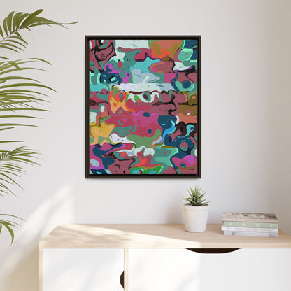 Colorful Abstract Marble - Framed Canvas