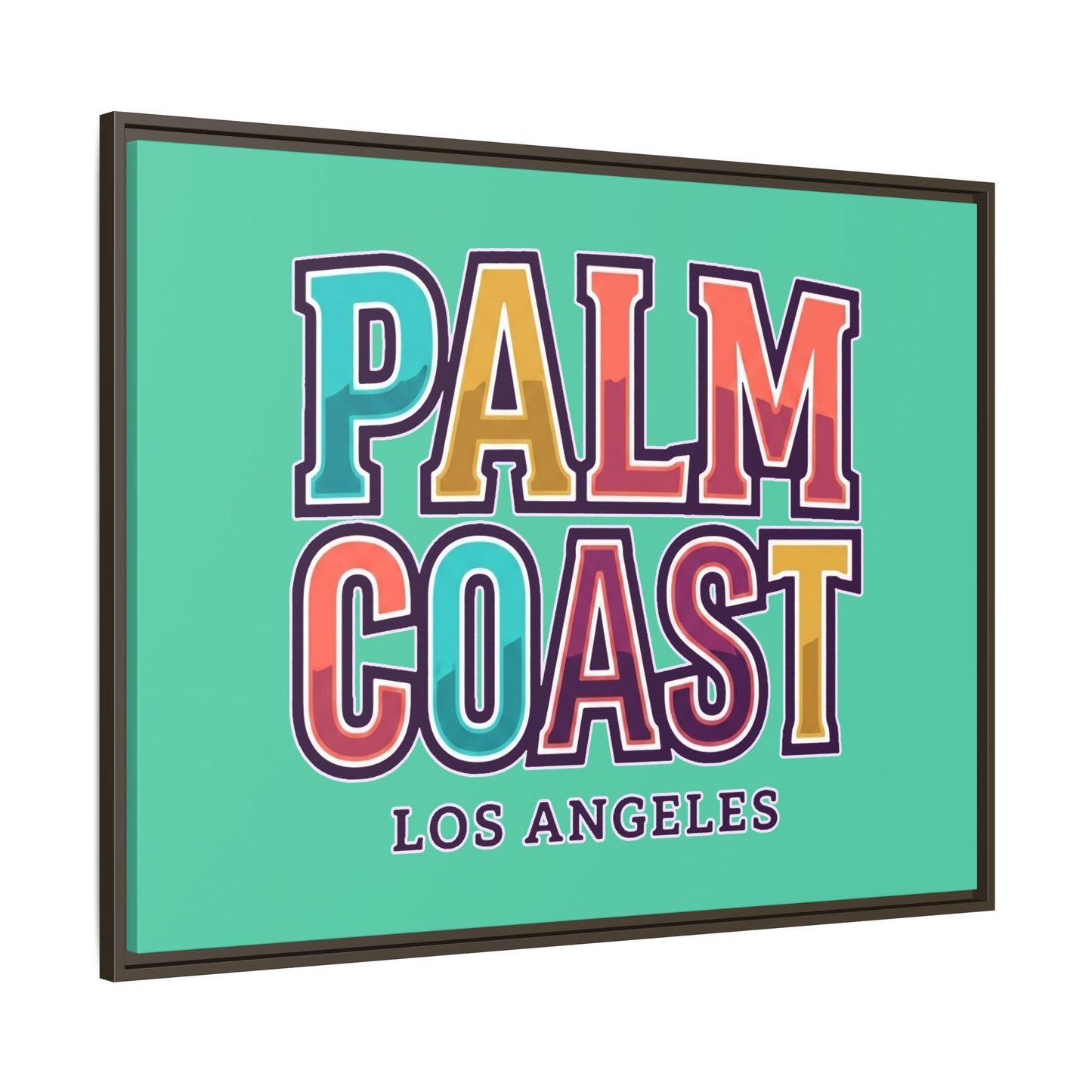 Palm Coast - Los Angeles - Framed Canvas